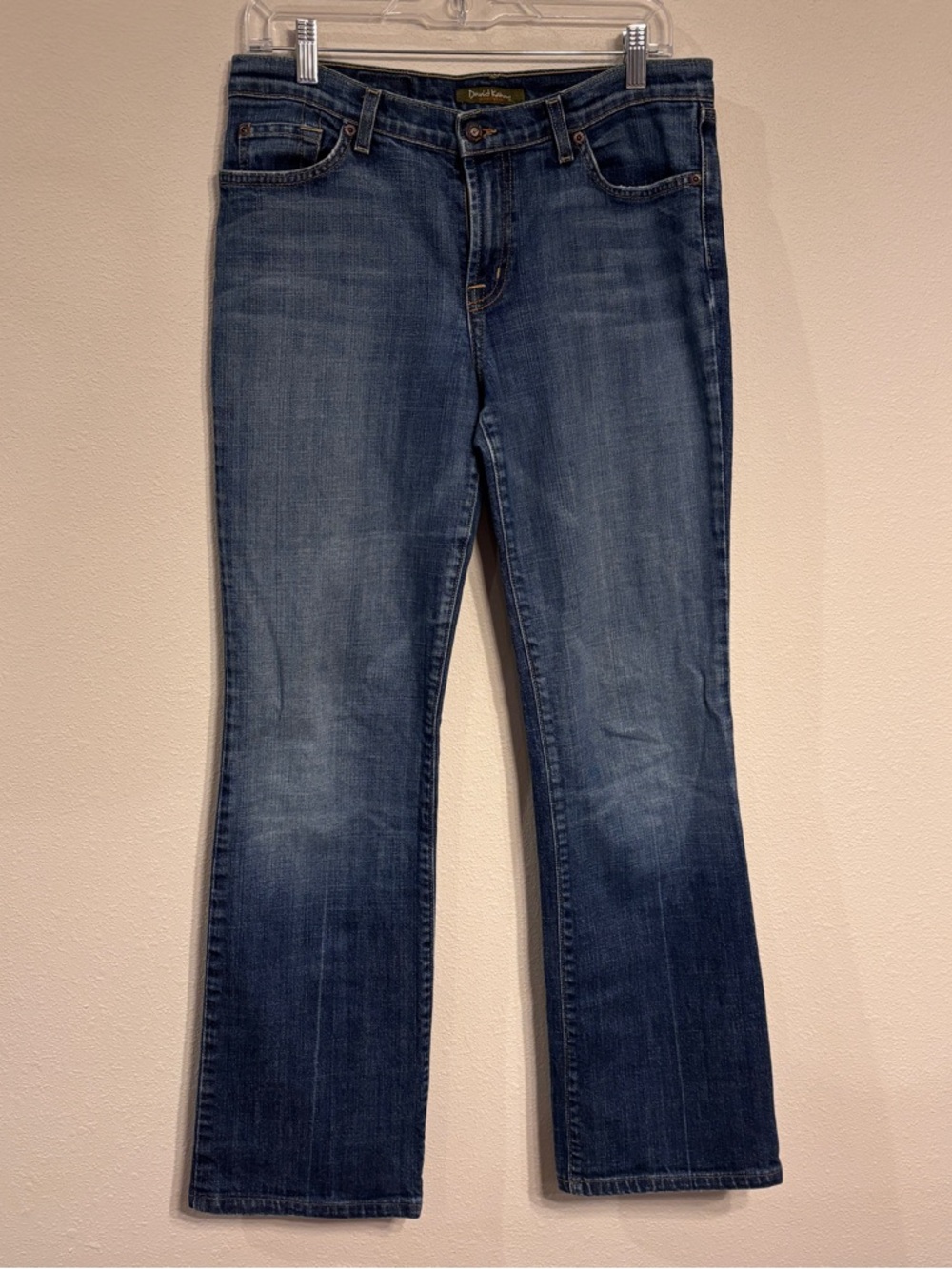 David Kahn Women’s Boot Cut Jeans in Medium Blue Wash SZ 10